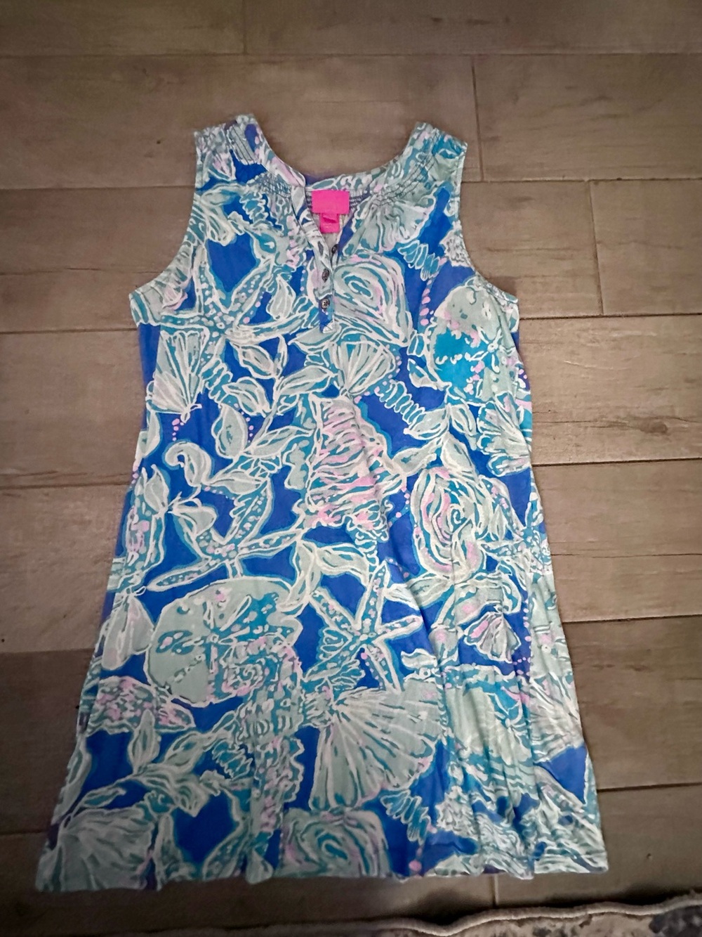 Lilly Pulitzer girls mini Essie blue haven dress